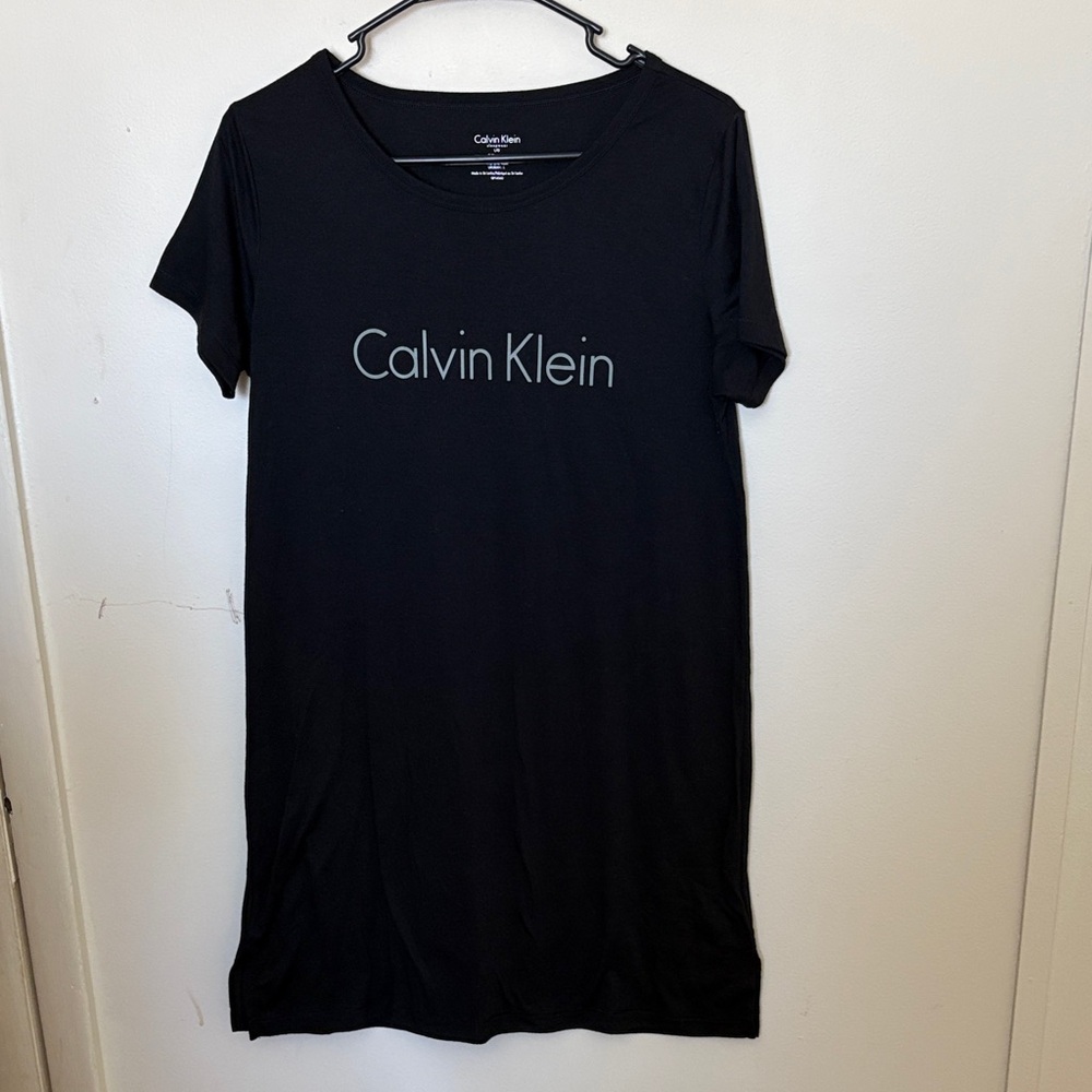 Calvin Klein Black Short Sleeve Sleep Tee